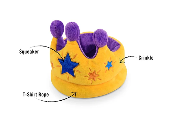 Party Time Canine Crown – Royal Birthday Dog Toy - Image 3